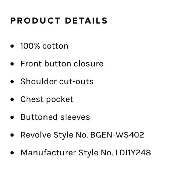 BCBGGENERATION Cold Shoulder Button Up - Picture 5 of 5